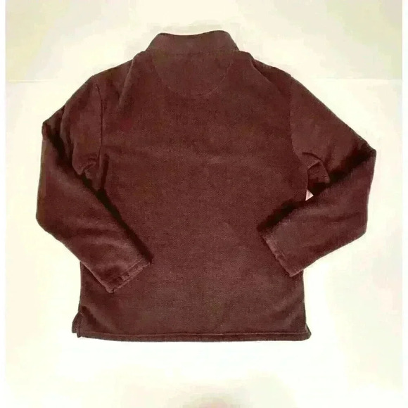 London Fog Collection Mens 2XL Burgandy Pullover Fleece Sherpa Lined 1/4 Zip Up - Picture 7 of 8